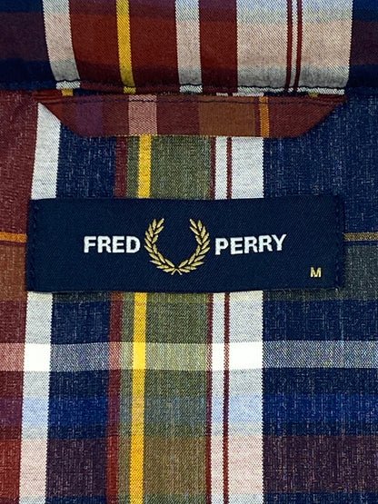 【中古品】【メンズ】 FRED PERRY フレッドペリー MADRAS CHECK HARRINGTON JACKET マドラスチェック ハリントンジャケット アウター 140-261013-yn-16-min サイズ：M カラー：マルチカラー 万代Net店