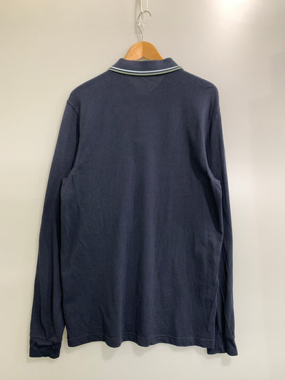 【中古品】【メンズ】 FRED PERRY フレッドペリー LS POLO SHIRT M3636 ロングスリーブ ポロシャツ メンズ トップス 141-261008-KS-34-min サイズ：XL カラー：ネイビー 万代Net店