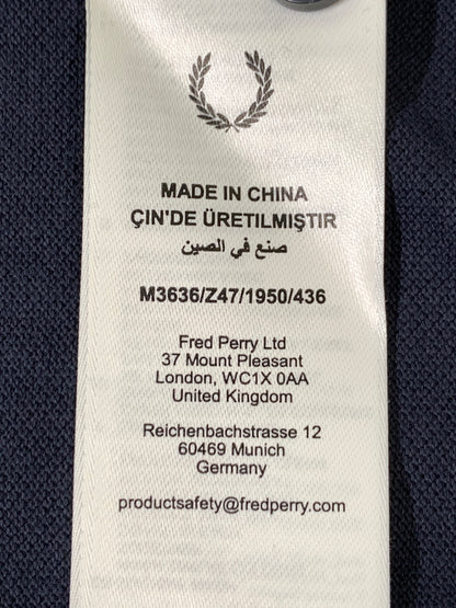 【中古品】【メンズ】 FRED PERRY フレッドペリー LS POLO SHIRT M3636 ロングスリーブ ポロシャツ メンズ トップス 141-261008-KS-34-min サイズ：XL カラー：ネイビー 万代Net店