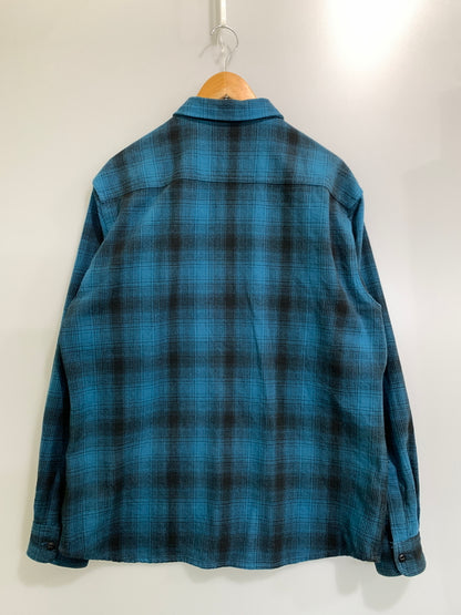 【中古品】【メンズ】 BIG MIKE ビッグマイク 102535104 HEAVY FLANNEL SHIRTS ヘビーフランネルシャツ チェックシャツ 長袖シャツ 145-261010-ta-02-min サイズ：XL カラー：ブルー系（チェック） 万代Net店