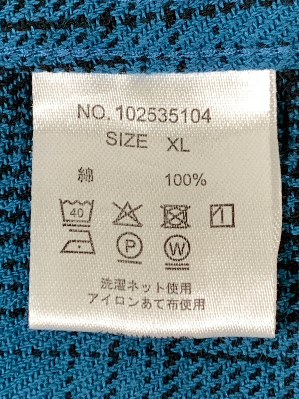 【中古品】【メンズ】 BIG MIKE ビッグマイク 102535104 HEAVY FLANNEL SHIRTS ヘビーフランネルシャツ チェックシャツ 長袖シャツ 145-261010-ta-02-min サイズ：XL カラー：ブルー系（チェック） 万代Net店