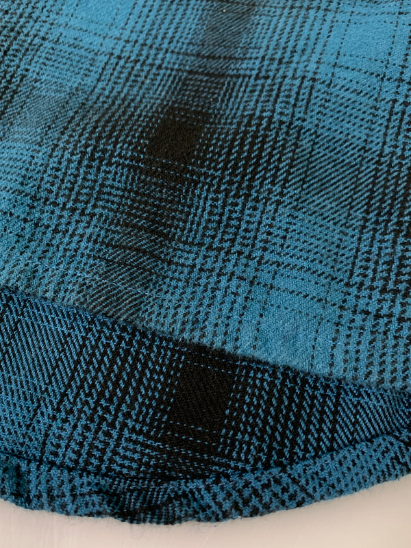 【中古品】【メンズ】 BIG MIKE ビッグマイク 102535104 HEAVY FLANNEL SHIRTS ヘビーフランネルシャツ チェックシャツ 長袖シャツ 145-261010-ta-02-min サイズ：XL カラー：ブルー系（チェック） 万代Net店