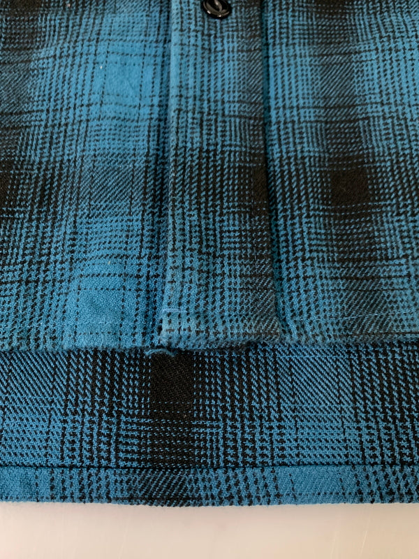 【中古品】【メンズ】 BIG MIKE ビッグマイク 102535104 HEAVY FLANNEL SHIRTS ヘビーフランネルシャツ チェックシャツ 長袖シャツ 145-261010-ta-02-min サイズ：XL カラー：ブルー系（チェック） 万代Net店