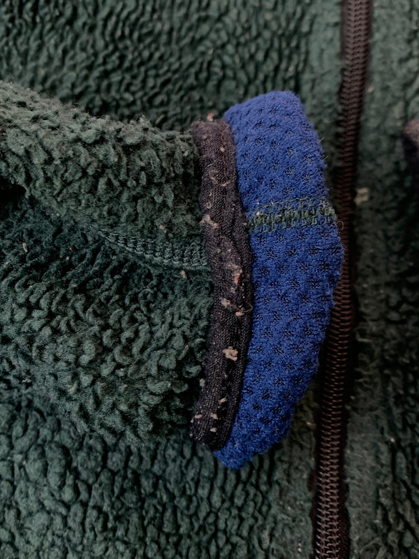 【現状渡し品】【メンズ】 PATAGONIA パタゴニア 90S RETRO-X FLEECE JACKET クラシック・レトロX・ジャケット ボアジャケット フリース 144-261010-ta-13-min サイズ：XL カラー：ダークグリーン 万代Net店