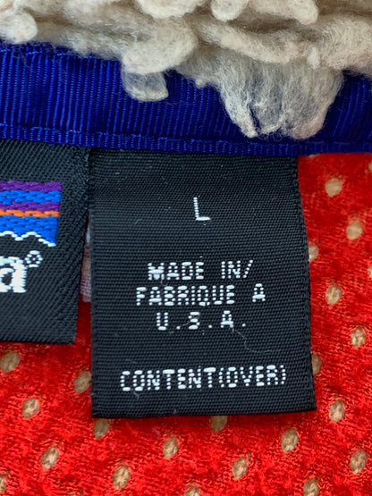 【中古品】【メンズ】 PATAGONIA パタゴニア 23024 02年製 CLASSIC RETRO CARDIGAN クラシックレトロカーディガン ボア アウター 144-261010-ta-11-min サイズ：L カラー：ベージュ/ブルー 万代Net店
