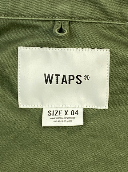 【中古品】【メンズ】 WTAPS ダブルタップス 24SS CBW 01 LS COTTON SATIN IDENTITY エルエス コットン サテン アイデンティティ 241CWDT-SHM02 メンズ トップス 142-261014-KS-01-min サイズ：04 カラー：グリーン 万代Net店