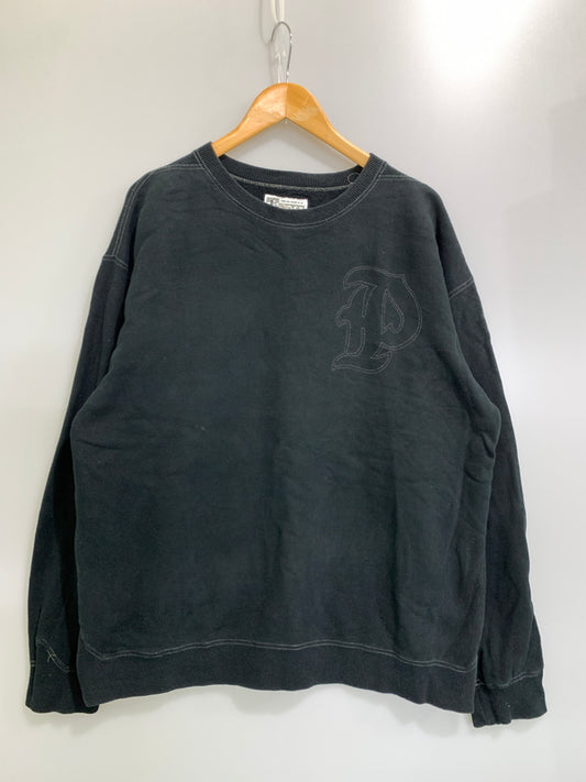 【中古品】【メンズ】 POST OVERALLS ポストオーバーオールズ LS SWEAT SHIRT スウェット トレーナー トップス 145-261010-ta-08-min サイズ：L カラー：ブラック 万代Net店