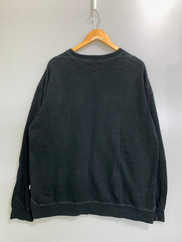 【中古品】【メンズ】 POST OVERALLS ポストオーバーオールズ LS SWEAT SHIRT スウェット トレーナー トップス 145-261010-ta-08-min サイズ：L カラー：ブラック 万代Net店