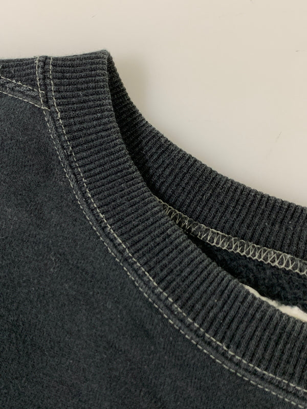 【中古品】【メンズ】 POST OVERALLS ポストオーバーオールズ LS SWEAT SHIRT スウェット トレーナー トップス 145-261010-ta-08-min サイズ：L カラー：ブラック 万代Net店