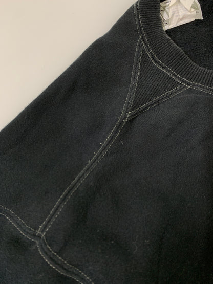 【中古品】【メンズ】 POST OVERALLS ポストオーバーオールズ LS SWEAT SHIRT スウェット トレーナー トップス 145-261010-ta-08-min サイズ：L カラー：ブラック 万代Net店