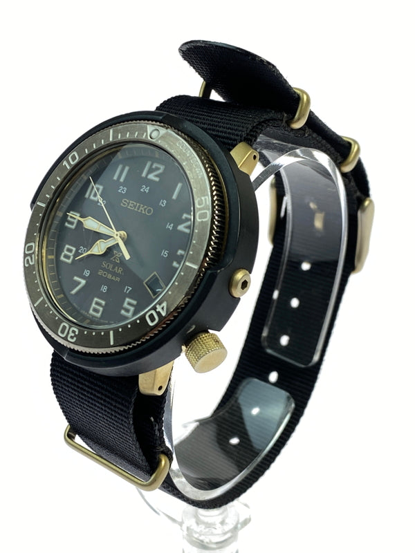 【中古品】【メンズ】 SEIKO セイコー LOWERCASE PROSPEX FIELDMASTER プロスペックス フィールドマスター ソーラー腕時計 V157-0CJ0 ウォッチ アクセサリー 197-261011-hu-23-min カラー：ブラック 万代Net店