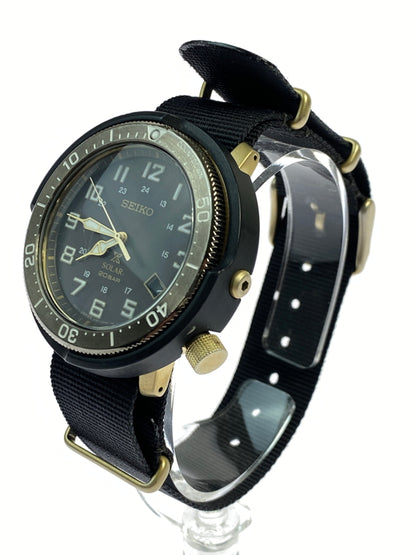 【中古品】【メンズ】 SEIKO セイコー LOWERCASE PROSPEX FIELDMASTER プロスペックス フィールドマスター ソーラー腕時計 V157-0CJ0 ウォッチ アクセサリー 197-261011-hu-23-min カラー：ブラック 万代Net店
