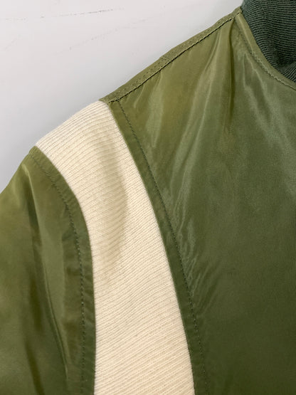 【現状渡し品】【メンズ】 STUSSY ステューシー × ALPHA × FRAGMENT 25TH MA-1 アルファ フラグメント MA-1 ジャケット アウター 142-261013-yn-21-min サイズ：L カラー：オリーブグリーン 万代Net店
