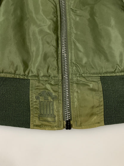 【現状渡し品】【メンズ】 STUSSY ステューシー × ALPHA × FRAGMENT 25TH MA-1 アルファ フラグメント MA-1 ジャケット アウター 142-261013-yn-21-min サイズ：L カラー：オリーブグリーン 万代Net店