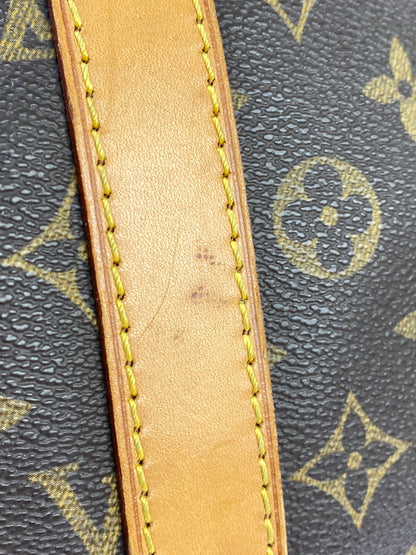 【中古品】【メンズ/レディース】 LOUIS VUITTON モノグラム キーポル55 M41414 レザー 大型 旅行用 ボストンバッグ カバン 179-261008-em-06-min カラー：ブラウン 万代Net店