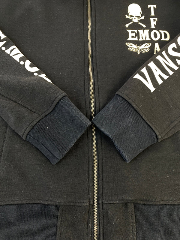 【中古品】【メンズ】 VANSON × クローズWORST バンソン クローズワースト スカル ジップアップジャケット メンズ アウター 145-261014-KS-18-min サイズ：L カラー：ブラック 万代Net店