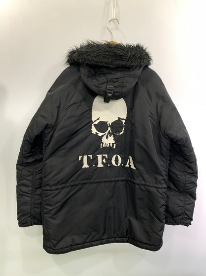 【中古品】【メンズ】 CROPPED HEADS×CROWS クロップドヘッズ クローズ TFOA 武装戦線 N-3B ミリタリージャケット ナイロンジャケット 河内鉄生モデル 145-261010-ta-29-min サイズ：L カラー：ブラック 万代Net店