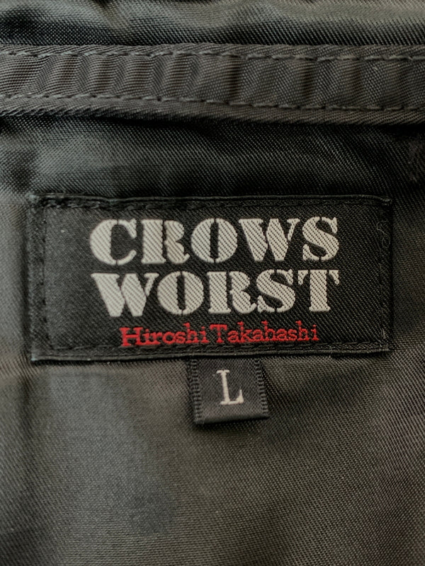 【中古品】【メンズ】 CROPPED HEADS×CROWS クロップドヘッズ クローズ TFOA 武装戦線 N-3B ミリタリージャケット ナイロンジャケット 河内鉄生モデル 145-261010-ta-29-min サイズ：L カラー：ブラック 万代Net店