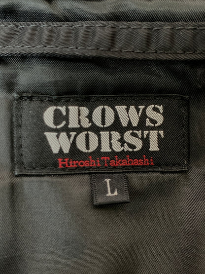 【中古品】【メンズ】 CROPPED HEADS×CROWS クロップドヘッズ クローズ TFOA 武装戦線 N-3B ミリタリージャケット ナイロンジャケット 河内鉄生モデル 145-261010-ta-29-min サイズ：L カラー：ブラック 万代Net店