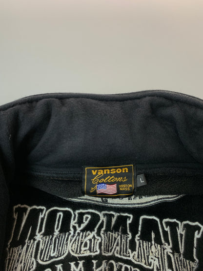 【中古品】【メンズ】 VANSON × WORST バンソン ワースト TFOA SKULL ZIPUP JACKET スカルジップアップジャケット ジップフロントジャケット トラックジャケット 145-261010-ta-37-min サイズ：L カラー：ブラック 万代Net店