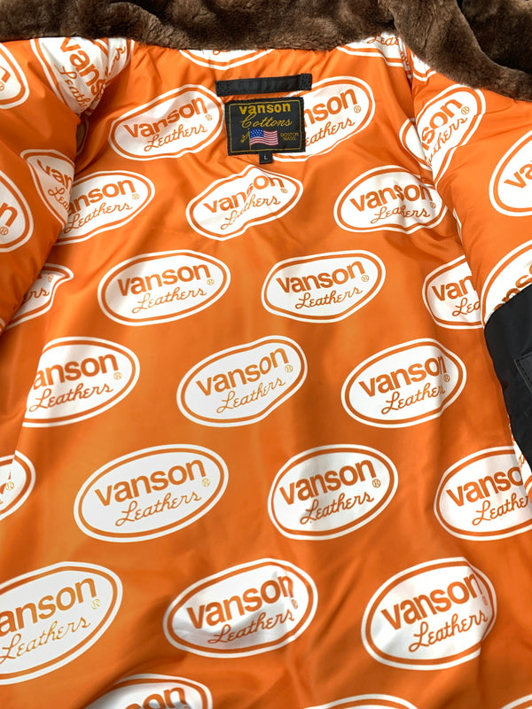 【現状渡し品】【メンズ】 VANSON バンソン DEATH RABBIT デスラビット N-3B スケーター ナイロン ミリタリージャケット 145-261010-ta-24-min サイズ：L カラー：ブラック 万代Net店