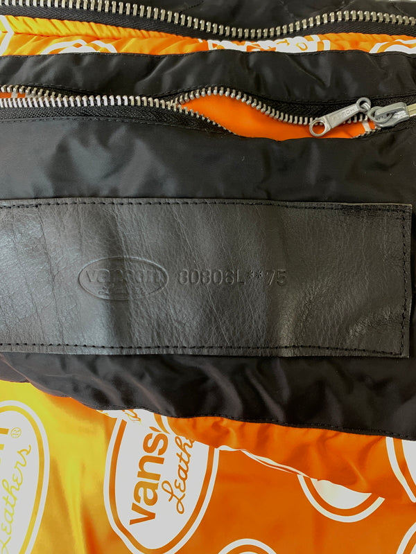 【現状渡し品】【メンズ】 VANSON バンソン DEATH RABBIT デスラビット N-3B スケーター ナイロン ミリタリージャケット 145-261010-ta-24-min サイズ：L カラー：ブラック 万代Net店