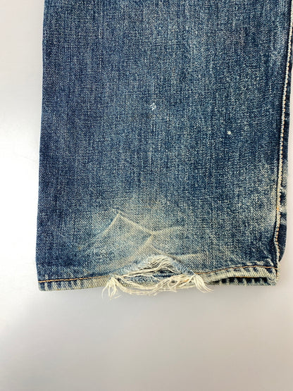 【ジャンク品】【メンズ】 EVISU エヴィス 2001 DENIM PANT デニムパンツ メンズ ボトムス ジーパン ジーンズ 156-261016-em-07-min サイズ：29×35 カラー：ブルーインディゴ 万代Net店