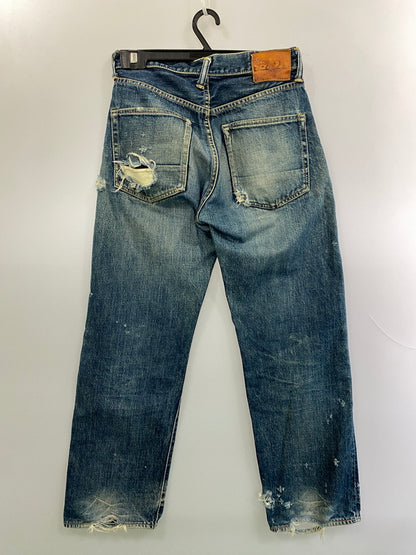 【ジャンク品】【メンズ】 EVISU エヴィス 2001 DENIM PANT デニムパンツ メンズ ボトムス ジーパン ジーンズ 156-261016-em-07-min サイズ：29×35 カラー：ブルーインディゴ 万代Net店