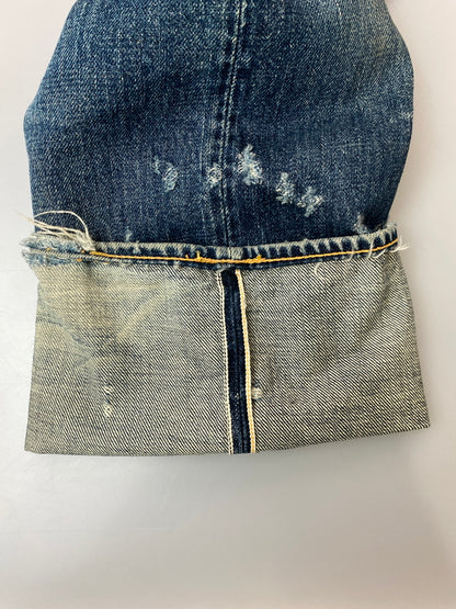 【ジャンク品】【メンズ】 EVISU エヴィス 2001 DENIM PANT デニムパンツ メンズ ボトムス ジーパン ジーンズ 156-261016-em-07-min サイズ：29×35 カラー：ブルーインディゴ 万代Net店
