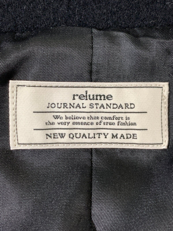 【中古品】【レディース】 JOURNAL STANDARD RELUME ジャーナルスタンダードレリューム 尾州ウール ショートPコート 22-020-462-5080 アウター コート 169-261023-hu-03-min サイズ：36 カラー：ブラック 万代Net店