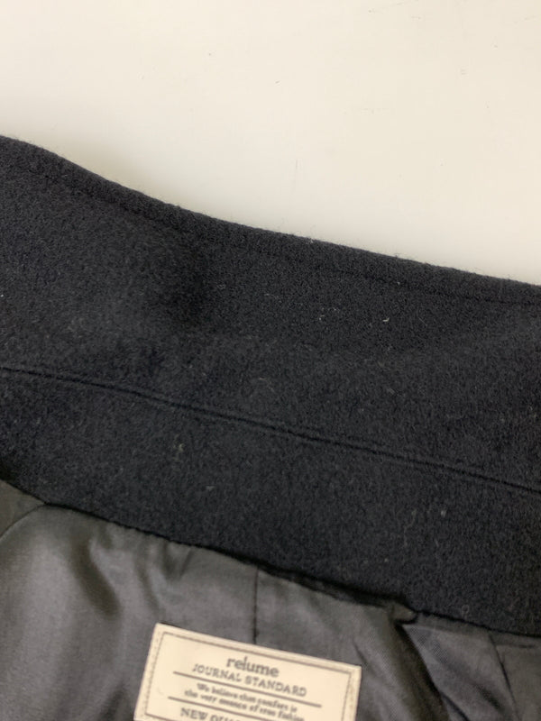 【中古品】【レディース】 JOURNAL STANDARD RELUME ジャーナルスタンダードレリューム 尾州ウール ショートPコート 22-020-462-5080 アウター コート 169-261023-hu-03-min サイズ：36 カラー：ブラック 万代Net店