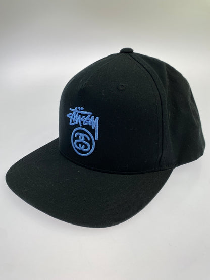 【中古品】【メンズ】 STUSSY ステューシー SS LINK SNAP BACK CAP エスエス リンク スナップ バック キャップ 帽子 185-261011-hu-33-min サイズ：FREE カラー：ブラック 万代Net店