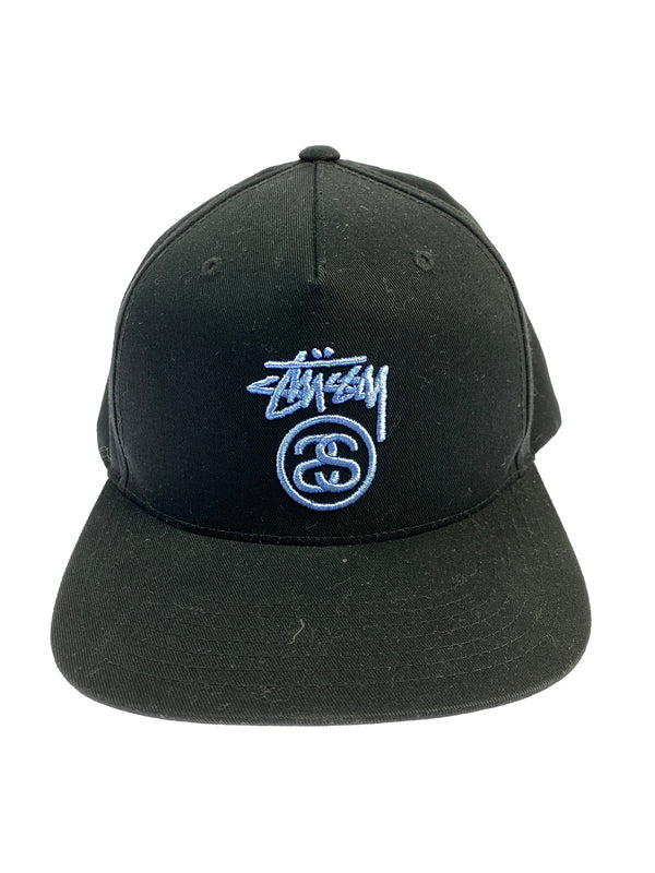 【中古品】【メンズ】 STUSSY ステューシー SS LINK SNAP BACK CAP エスエス リンク スナップ バック キャップ 帽子 185-261011-hu-33-min サイズ：FREE カラー：ブラック 万代Net店