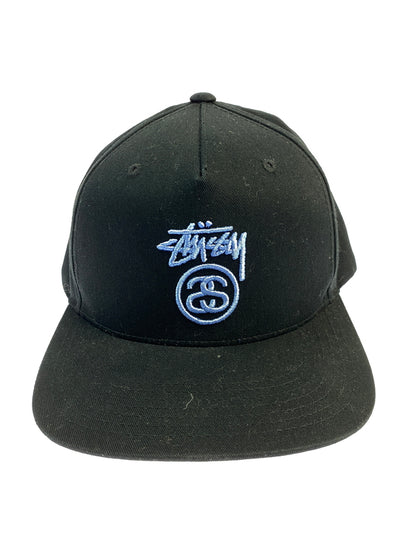 【中古品】【メンズ】 STUSSY ステューシー SS LINK SNAP BACK CAP エスエス リンク スナップ バック キャップ 帽子 185-261011-hu-33-min サイズ：FREE カラー：ブラック 万代Net店
