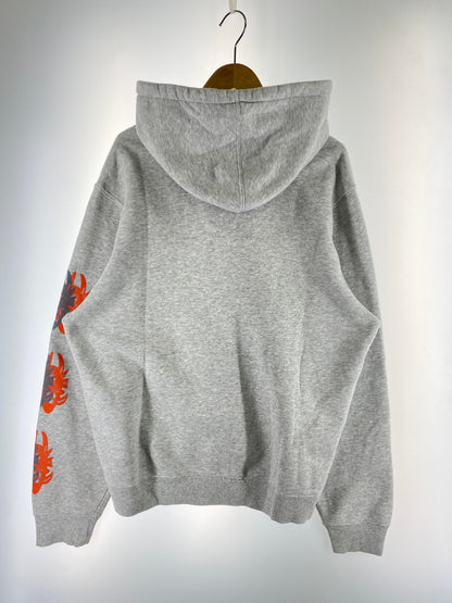 【中古品】【メンズ】 STUSSY ステューシー DESIGN CORP HOODED SWEATSHIRT Z4000SAS19 フーデッド スウェットシャツ パーカー トップス 142-261013-yn-19-min サイズ：L カラー：グレー 万代Net店