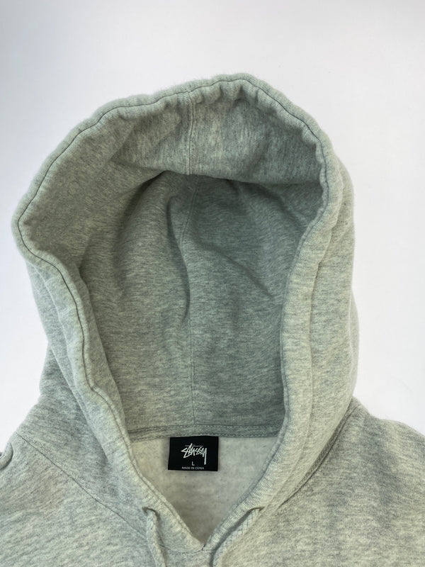 【中古品】【メンズ】 STUSSY ステューシー DESIGN CORP HOODED SWEATSHIRT Z4000SAS19 フーデッド スウェットシャツ パーカー トップス 142-261013-yn-19-min サイズ：L カラー：グレー 万代Net店