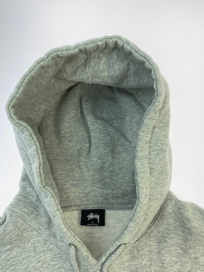 【中古品】【メンズ】 STUSSY ステューシー DESIGN CORP HOODED SWEATSHIRT Z4000SAS19 フーデッド スウェットシャツ パーカー トップス 142-261013-yn-19-min サイズ：L カラー：グレー 万代Net店
