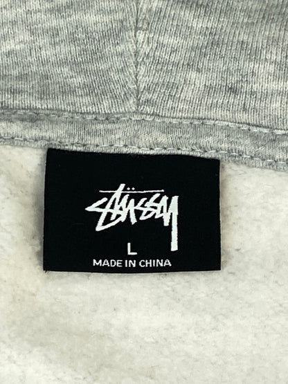 【中古品】【メンズ】 STUSSY ステューシー DESIGN CORP HOODED SWEATSHIRT Z4000SAS19 フーデッド スウェットシャツ パーカー トップス 142-261013-yn-19-min サイズ：L カラー：グレー 万代Net店