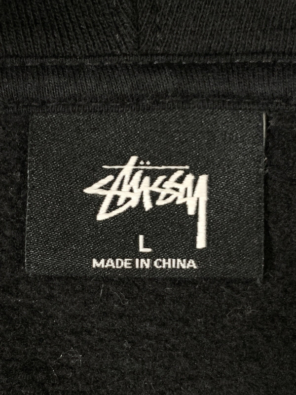 【中古品】【メンズ】 STUSSY ステューシー INTERNATIONAL DESIGN CORP HOODED SWEATSHIRT Z4000SAS19 フード付き スウェット プリント パーカー メンズ トップス 長袖 トレーナー 142-261008-em-38-min サイズ：L カラー：ブラック 万代Net店
