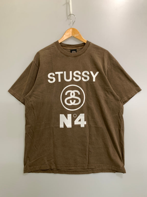 【中古品】【メンズ】 STUSSY ステューシー NO.4 PIGMENT DYED TEE 1904804 ピグメント ダイド 半袖Tシャツ メンズ トップス ショートスリーブ 142-261008-em-39-min サイズ：XL カラー：ブラウン 万代Net店