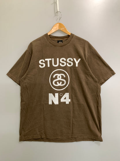 【中古品】【メンズ】 STUSSY ステューシー NO.4 PIGMENT DYED TEE 1904804 ピグメント ダイド 半袖Tシャツ メンズ トップス ショートスリーブ 142-261008-em-39-min サイズ：XL カラー：ブラウン 万代Net店