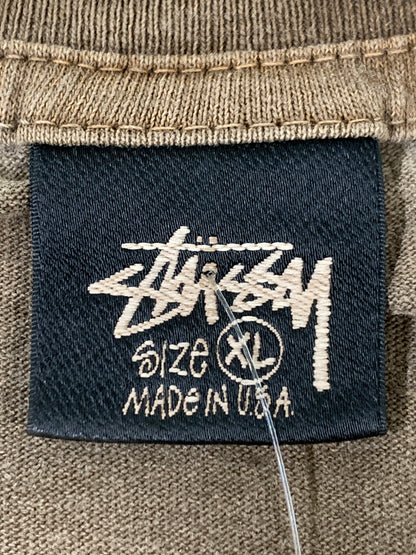 【中古品】【メンズ】 STUSSY ステューシー NO.4 PIGMENT DYED TEE 1904804 ピグメント ダイド 半袖Tシャツ メンズ トップス ショートスリーブ 142-261008-em-39-min サイズ：XL カラー：ブラウン 万代Net店