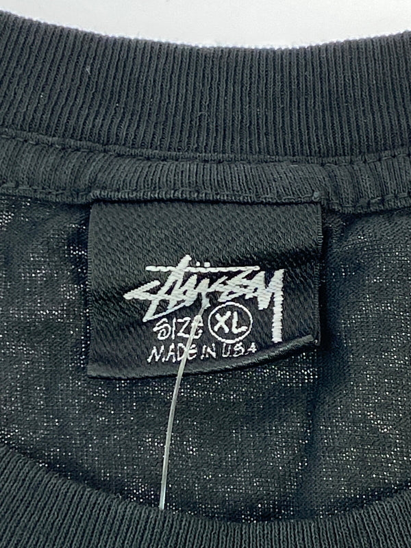 【中古品】【メンズ】 STUSSY ステューシー BEACH ROOTS PIGMENT DYED TEE 1904800 ピグメントダイ Tシャツ 半袖Tシャツ トップス 142-261013-yn-17-min サイズ：XL カラー：ブラック 万代Net店