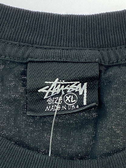 【中古品】【メンズ】 STUSSY ステューシー BEACH ROOTS PIGMENT DYED TEE 1904800 ピグメントダイ Tシャツ 半袖Tシャツ トップス 142-261013-yn-17-min サイズ：XL カラー：ブラック 万代Net店