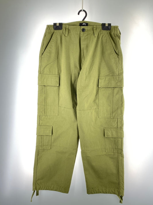 【中古品】【メンズ】 STUSSY ステューシー RIPSTOP SURPLUS CARGO PANTS リップストップ サープラス カーゴパンツ 116586 メンズ ボトムス 153-261014-KS-06-min サイズ：32 カラー：グリーン系 万代Net店