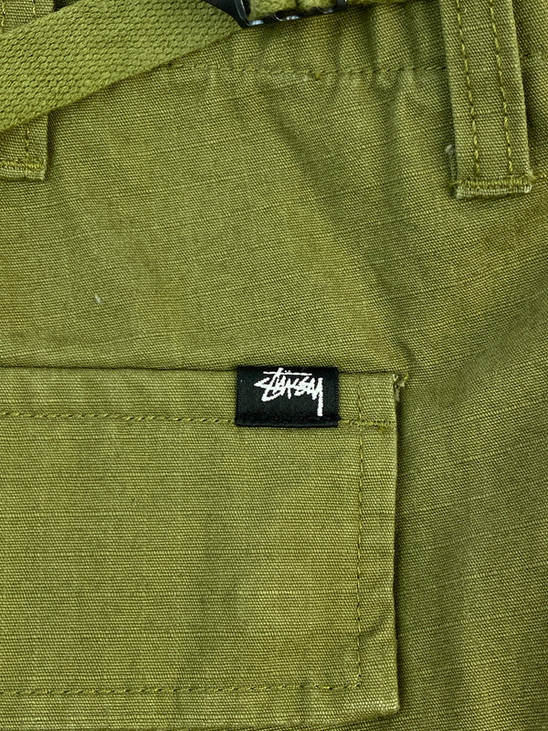 【中古品】【メンズ】 STUSSY ステューシー RIPSTOP SURPLUS CARGO PANTS リップストップ サープラス カーゴパンツ 116586 メンズ ボトムス 153-261014-KS-06-min サイズ：32 カラー：グリーン系 万代Net店