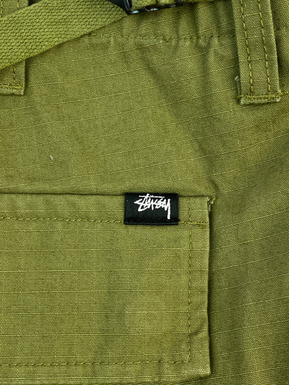 【中古品】【メンズ】 STUSSY ステューシー RIPSTOP SURPLUS CARGO PANTS リップストップ サープラス カーゴパンツ 116586 メンズ ボトムス 153-261014-KS-06-min サイズ：32 カラー：グリーン系 万代Net店