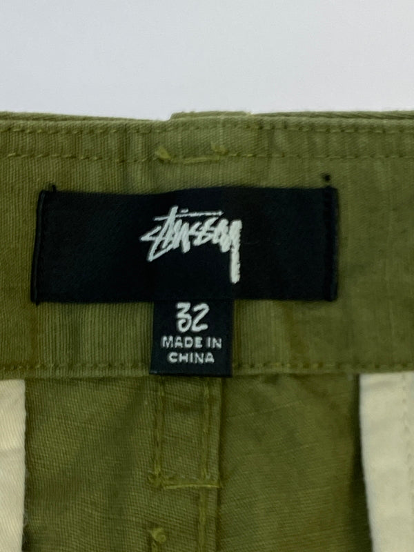 【中古品】【メンズ】 STUSSY ステューシー RIPSTOP SURPLUS CARGO PANTS リップストップ サープラス カーゴパンツ 116586 メンズ ボトムス 153-261014-KS-06-min サイズ：32 カラー：グリーン系 万代Net店