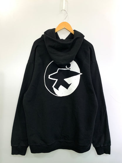 【中古品】【メンズ】 STUSSY × OUR LEGACY WORK SHOP ステューシー アワーレガシー ワークショップ 3923786 SURFMAN PIGMENT DYED HOODIE サーフマン ピグメントダイ フーディー パーカー トップス 142-261010-ta-22-min サイズ：XL カラー：ブラック 万代Net店
