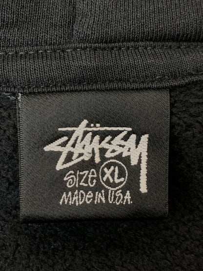 【中古品】【メンズ】 STUSSY × OUR LEGACY WORK SHOP ステューシー アワーレガシー ワークショップ 3923786 SURFMAN PIGMENT DYED HOODIE サーフマン ピグメントダイ フーディー パーカー トップス 142-261010-ta-22-min サイズ：XL カラー：ブラック 万代Net店